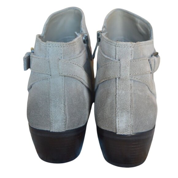 Sam Edelman Pirro Putty Suede Gray Ankle Booties Women's Size 10 Bohemian Casual - Picture 4 of 10